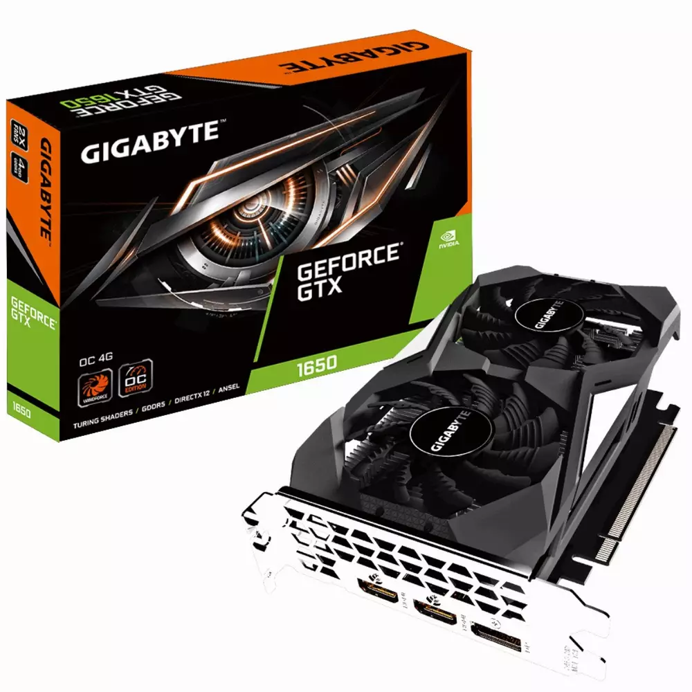 Видео карта Gigabyte GeForce GTX 1650 OC 4G
