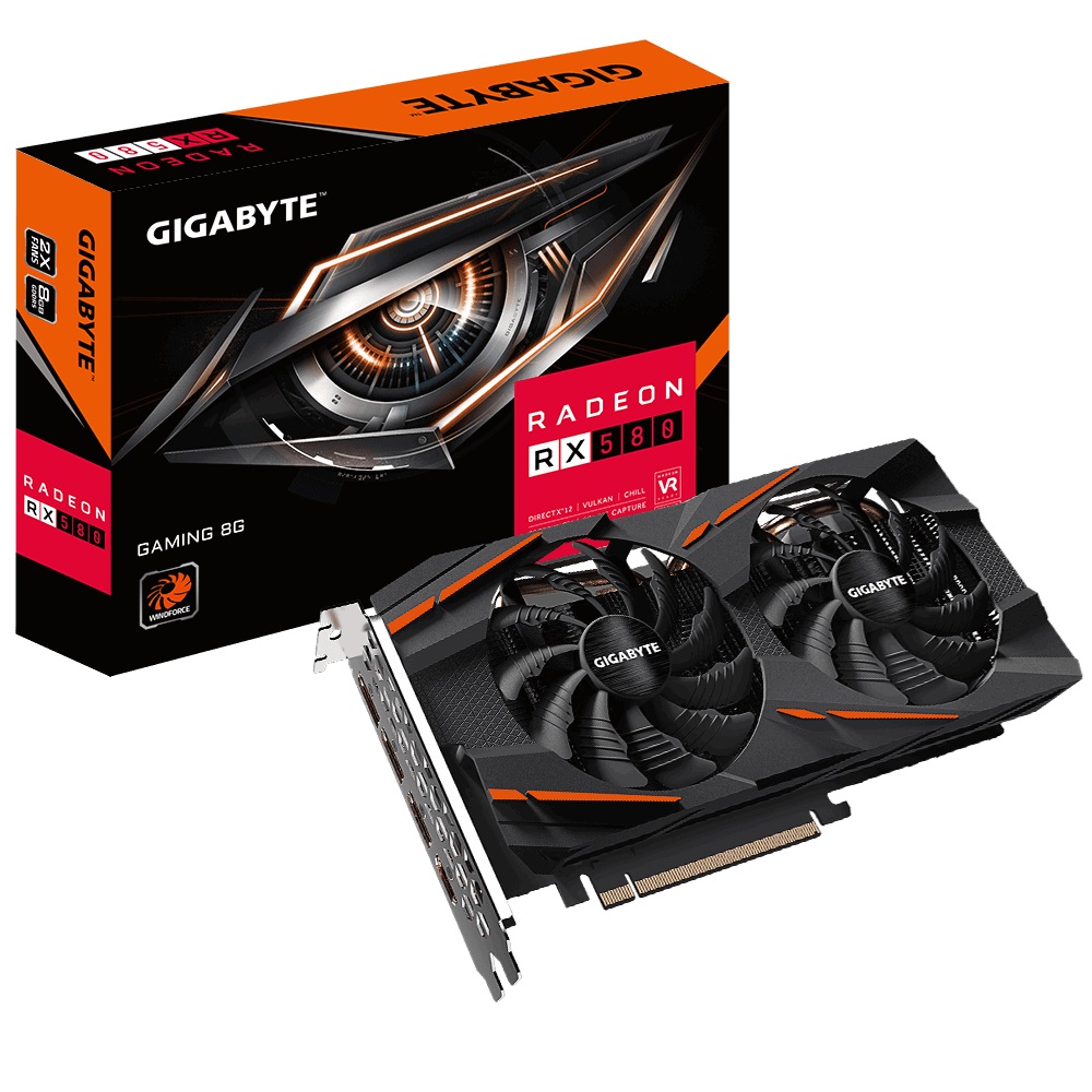 Видео карта Gigabyte Radeon RX 580 GAMING 8G (rev. 2.0)