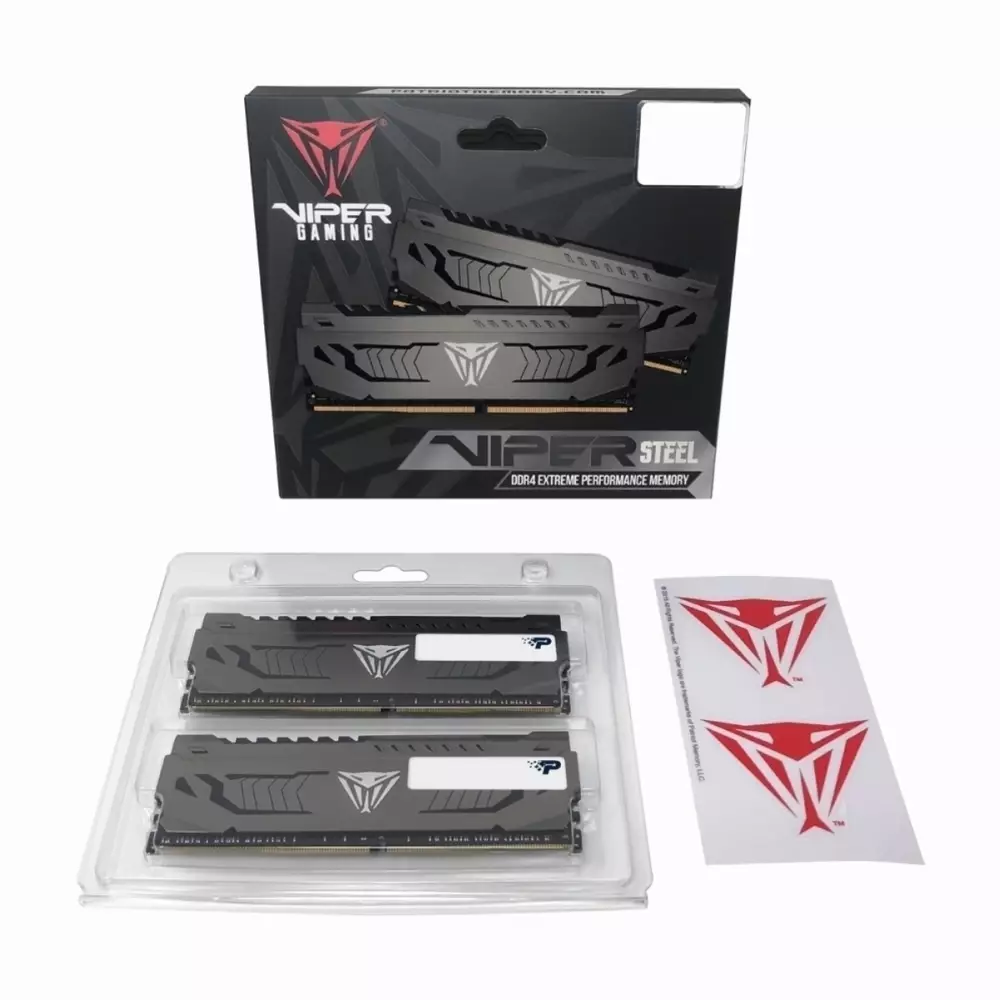 Памет Patriot Viper Steel 16GB (2x8GB) 3200Mhz DDR4 CL16 - PVS416G320C6K