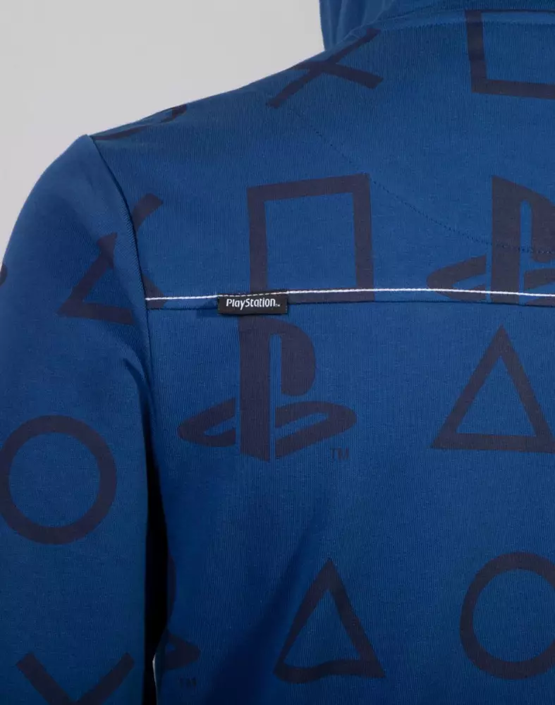 Суитчър PlayStation - AOP Icons Men's Hoodie, L, Син