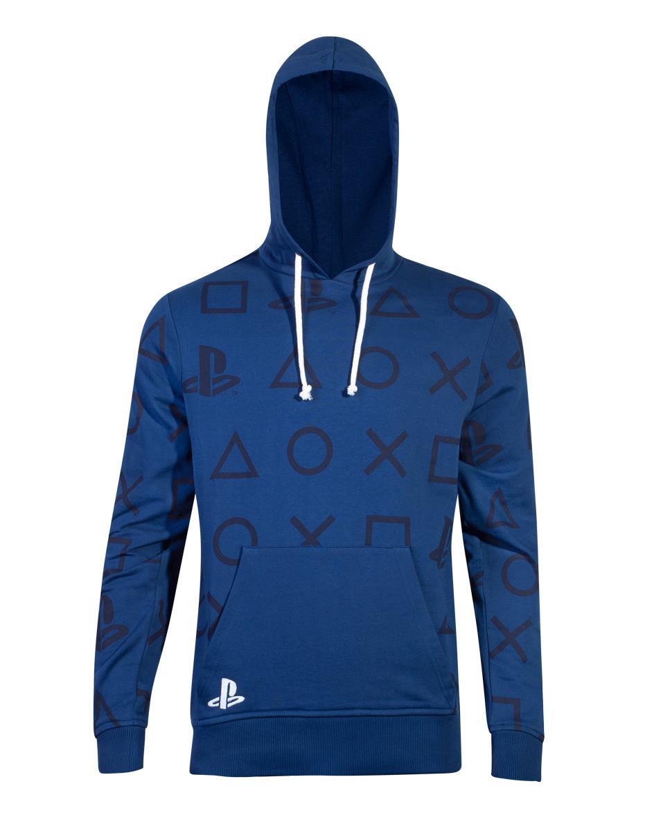 Суитчър PlayStation - AOP Icons Men's Hoodie, S, Син