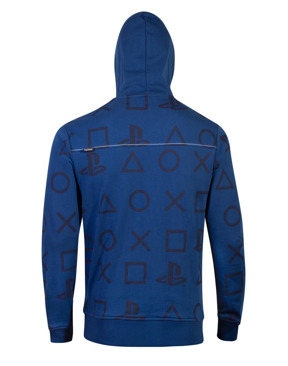 Суитчър PlayStation - AOP Icons Men's Hoodie, XL, Син