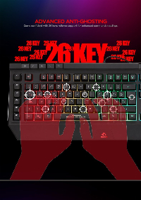 Marvo PRO геймърска клавиатура Gaming Keyboard KG869 - Programmable, Rainbow