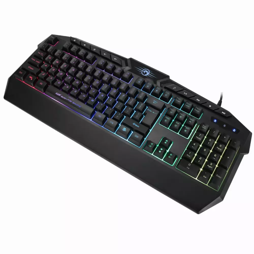 Marvo геймърска клавиатура Gaming Keyboard K680 - Wrist support, 114 keys, Backlight - MARVO-K680