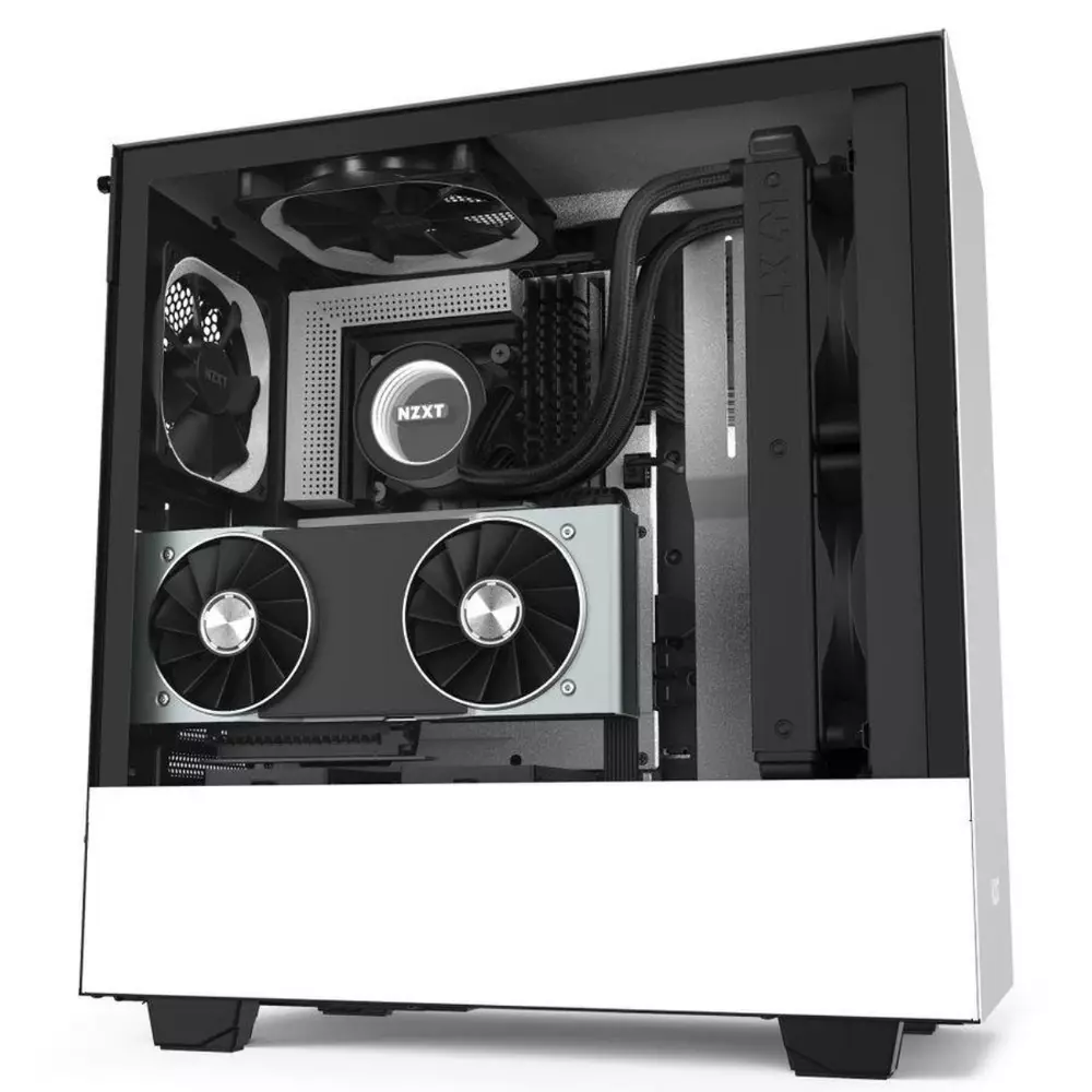 Кутия NZXT H510i Matte White/Black