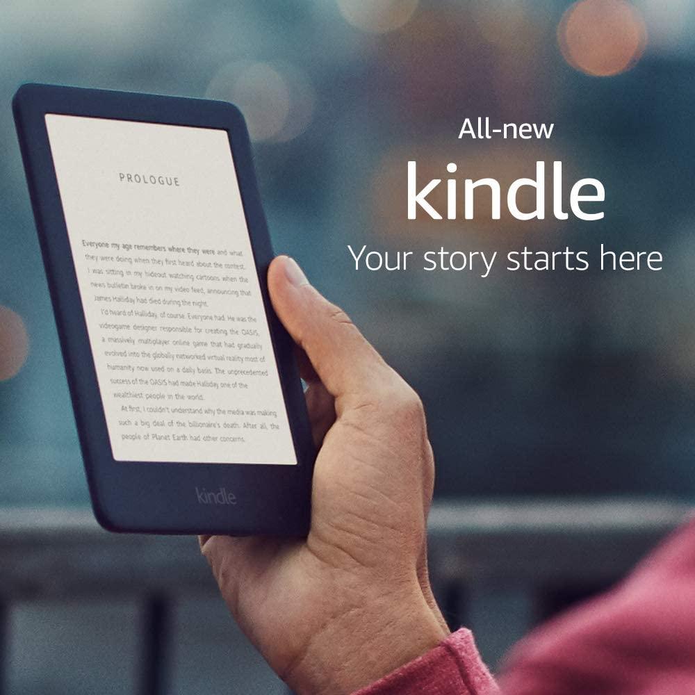 eBook четец Kindle 2019, 6", 8GB, WiFi, 10 генерация, Бял