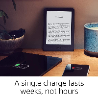 eBook четец Kindle 2019, 6", 8GB, WiFi, 10 генерация, Бял