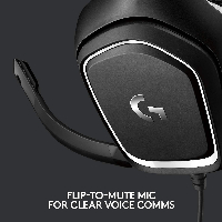 Геймърски слушалки Logitech G332 SE, Микрофон, Черни