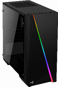 Кутия AeroCool Cylon Mini BG - RGB, mATX, Tempered glass