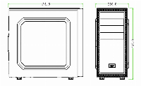 Кутия DeepCool TESSERACT SW-RD Window USB 3.0