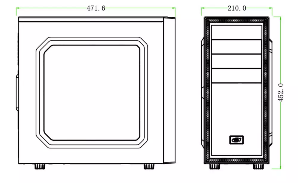Кутия DeepCool TESSERACT SW-RD Window USB 3.0