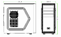 Кутия DeepCool TESSERACT SW Window USB 3.0
