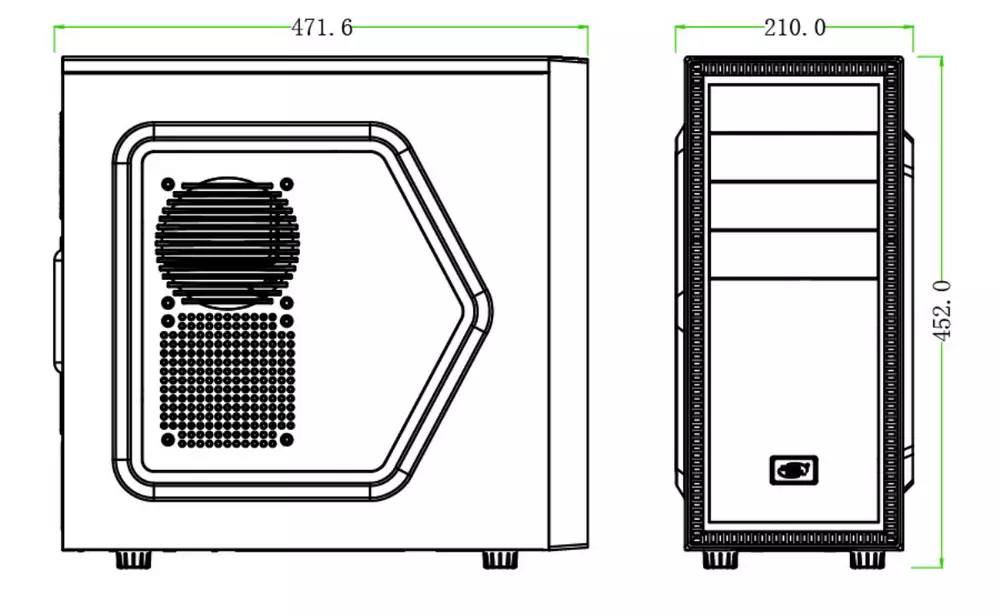 Carcasa DeepCool TESSERACT SW Window USB 3.0