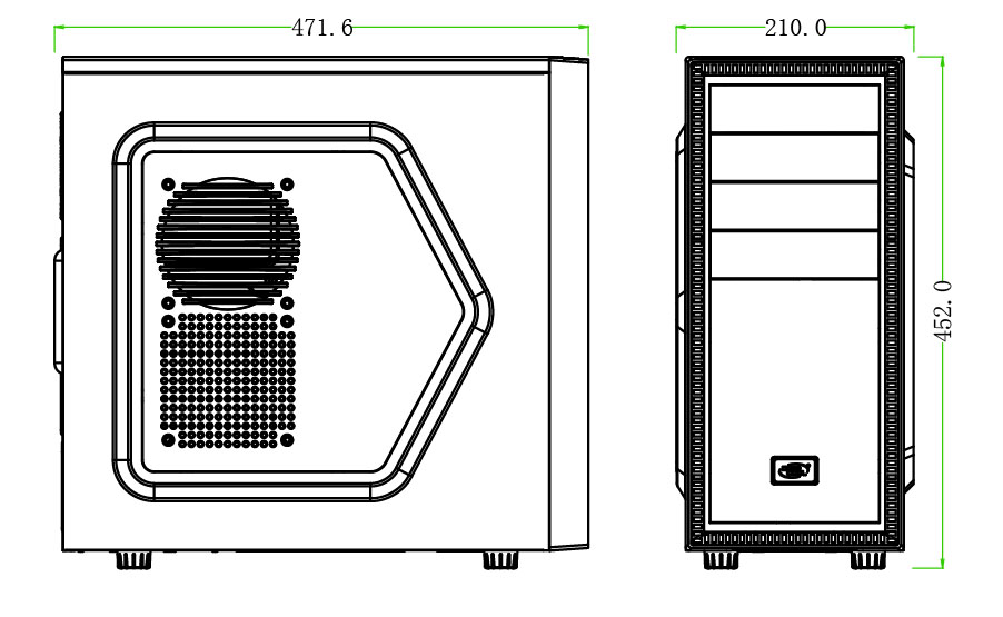 Carcasa DeepCool TESSERACT SW Window USB 3.0