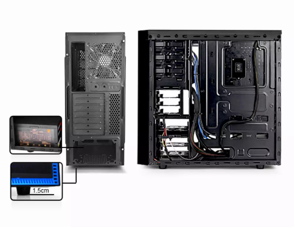 Carcasa DeepCool TESSERACT SW Window USB 3.0