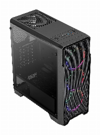 Кутия AeroCool Ore Saturn RGB, Tempered Glass