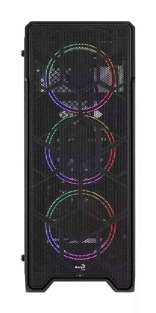 Кутия AeroCool Ore Saturn RGB, Tempered Glass