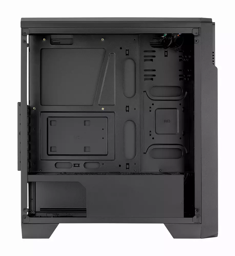 Кутия AeroCool Ore Saturn RGB, Tempered Glass