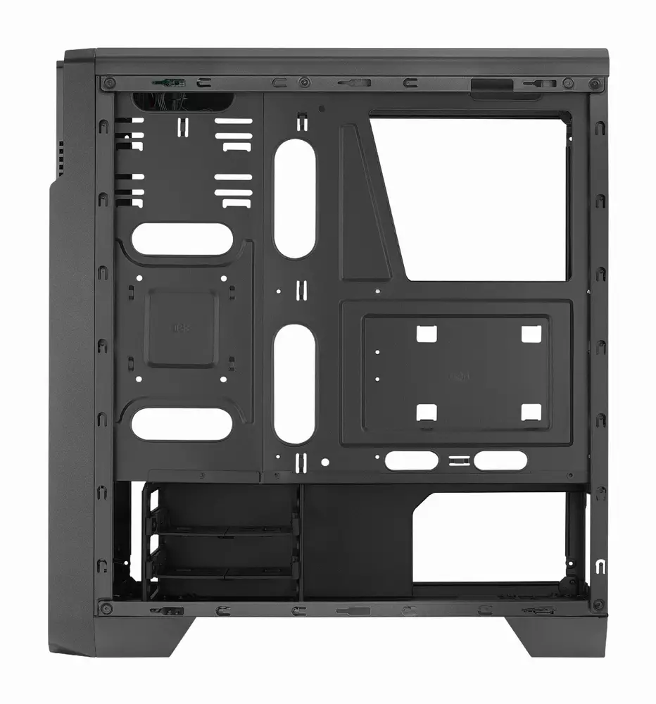 Кутия AeroCool Ore Saturn RGB, Tempered Glass