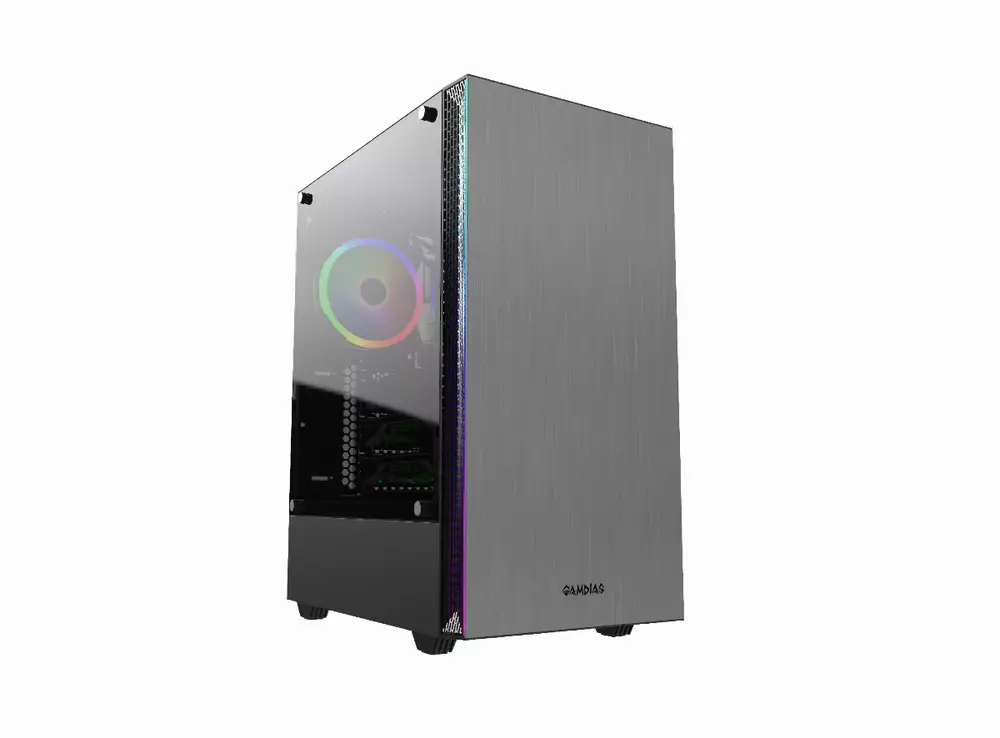 Кутия Gamdias MARS E1 aRGB, Tempered Glass
