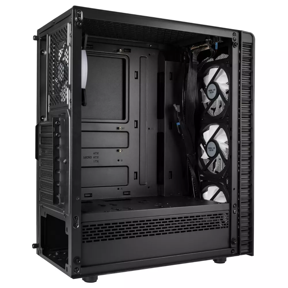 Кутия Kolink Observatory Lite Mesh RGB Mid-Tower, Черен