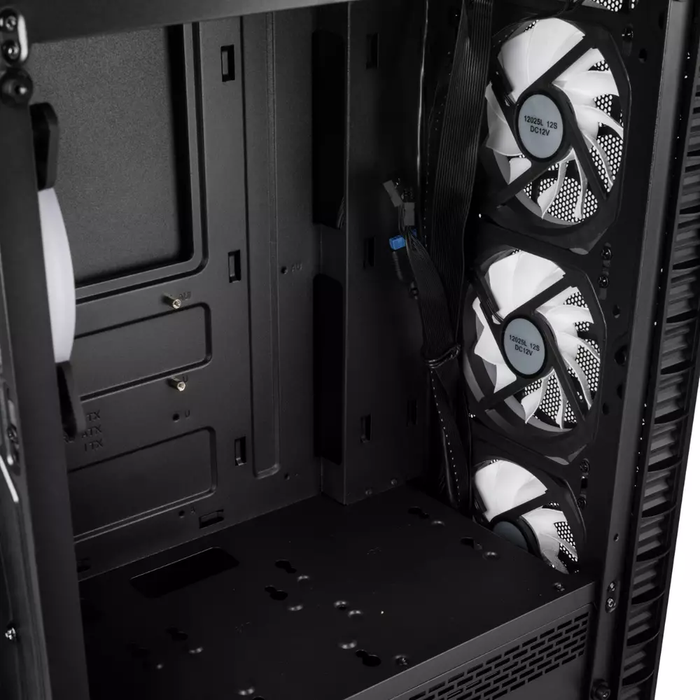 Кутия Kolink Observatory Lite Mesh RGB Mid-Tower, Черен