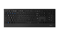 Безжична клавиатура RAPOO E9500M, Multi mode, Bluetooth 3.0/4.0, 2.4Ghz, Черена