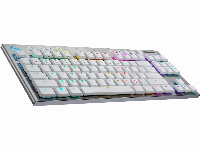 Безжична геймърска механична клавиатура Logitech G915 TKL Lightspeed White RGB, Tactile суичове