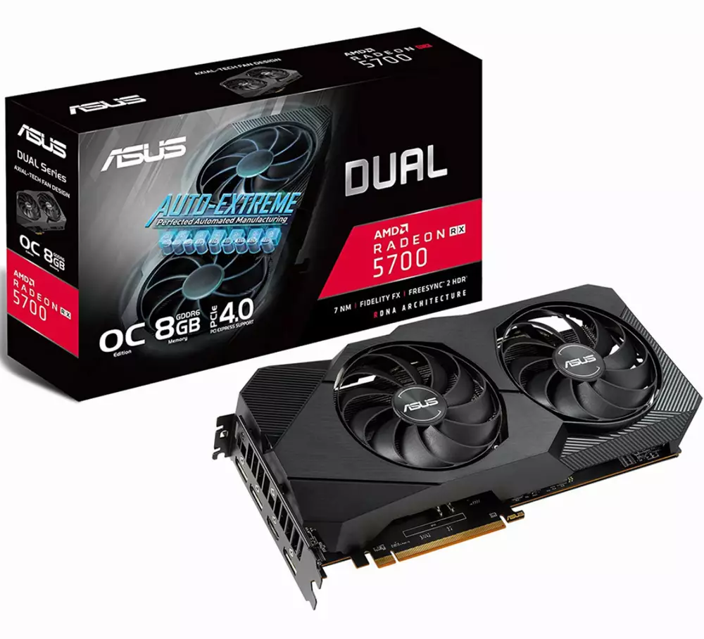 Видео карта ASUS Dual Radeon RX 5700 EVO OC 8GB
