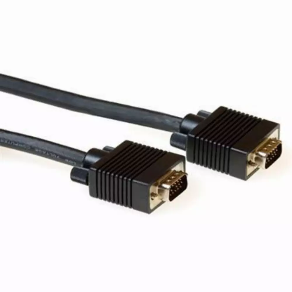 Кабель ACT AK4273, VGA чоловічий - VGA чоловічий, 20 м, 15 pin, Чорний, бульк упаковка