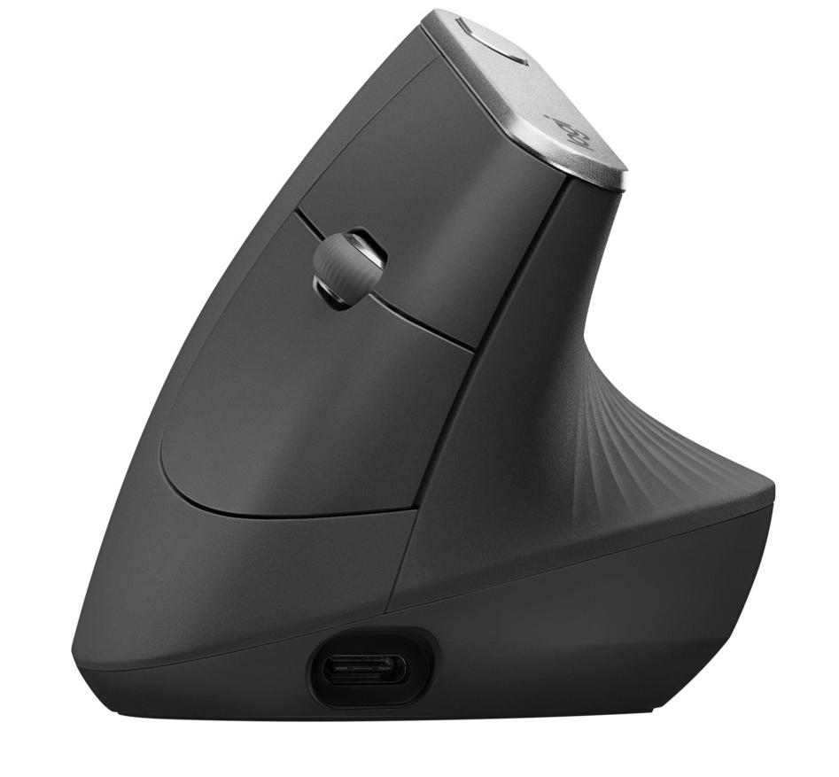 Мышь Logitech MX Optical Wireless Bluetooth Vertical Advanced Ergonomic Graphite