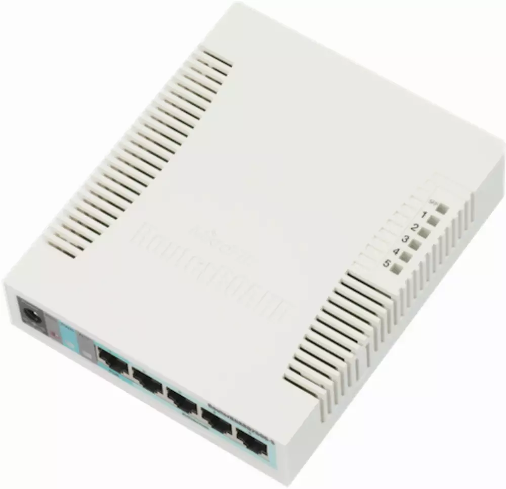 Суич MikroTik 260GS, 5-port 10/10/1000+1xSFP + cages