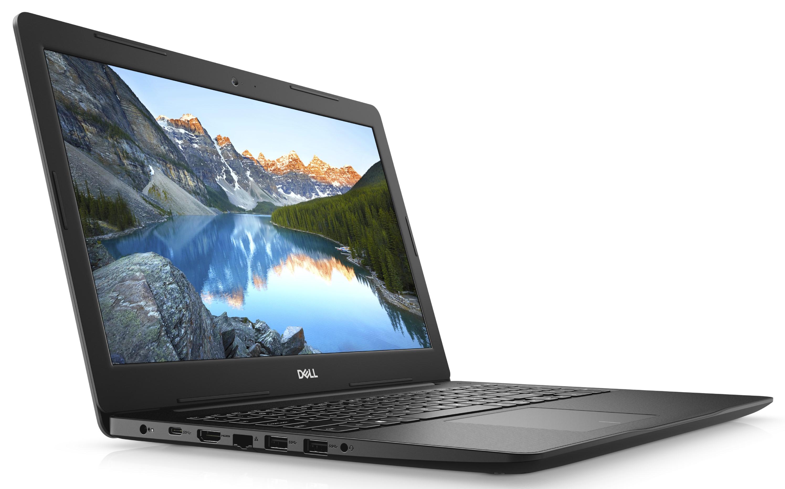 Лаптоп Dell Inspiron 3593, Intel Core i3-1005G1, 4GB DDR4, 256Gb SSD NVMEe, DVD-RW, Full HD 15.6", Linux, Черен