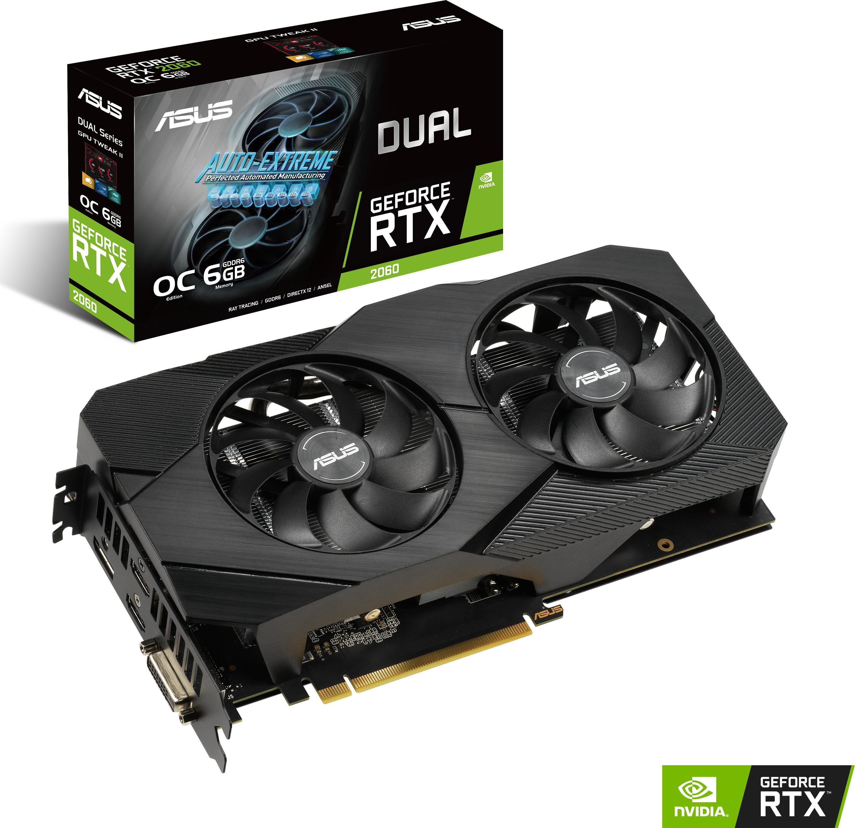 Видео карта ASUS DUAL RTX 2060 OC Edition EVO 6GB 