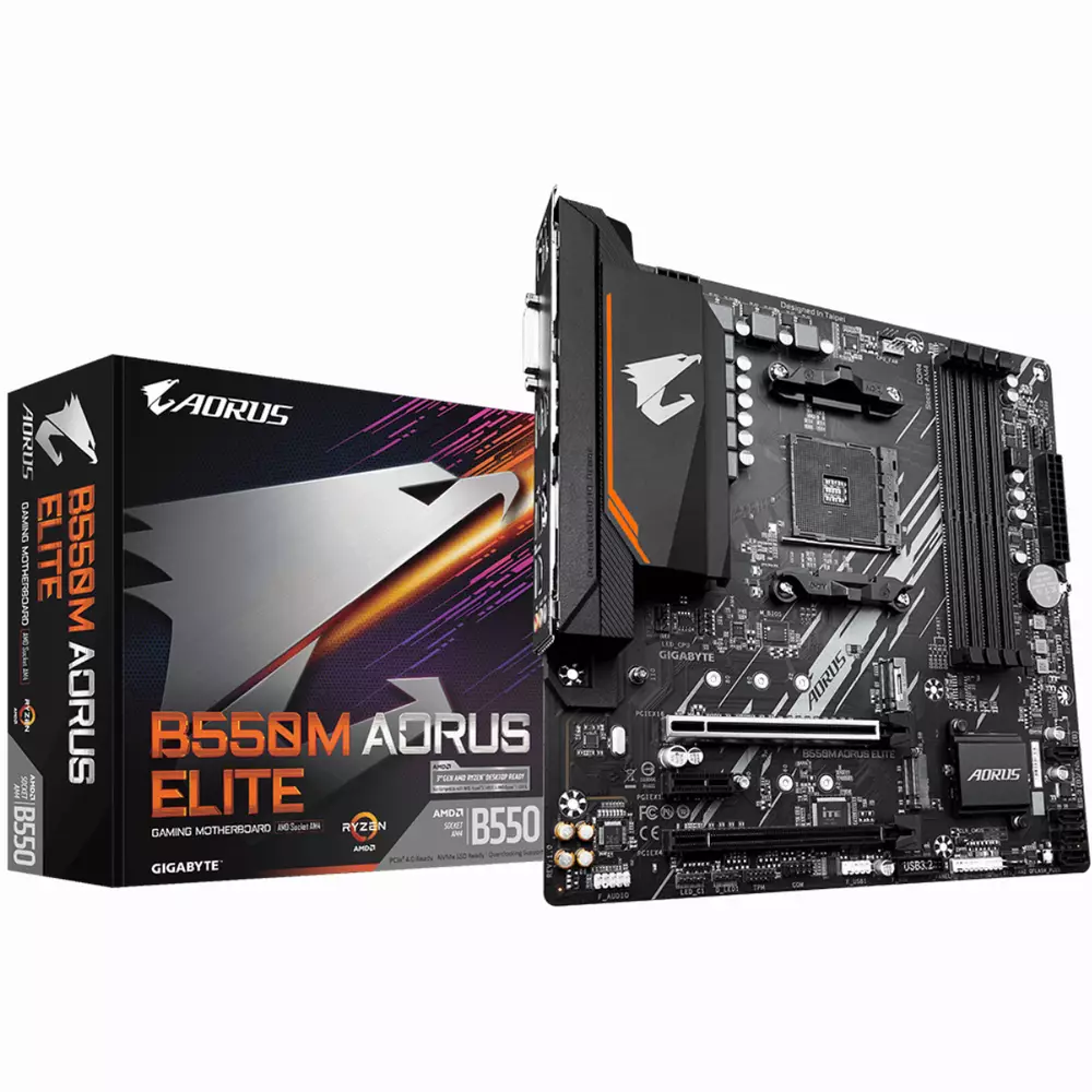 Дънна платка GIGABYTE B550M AORUS ELITE 
