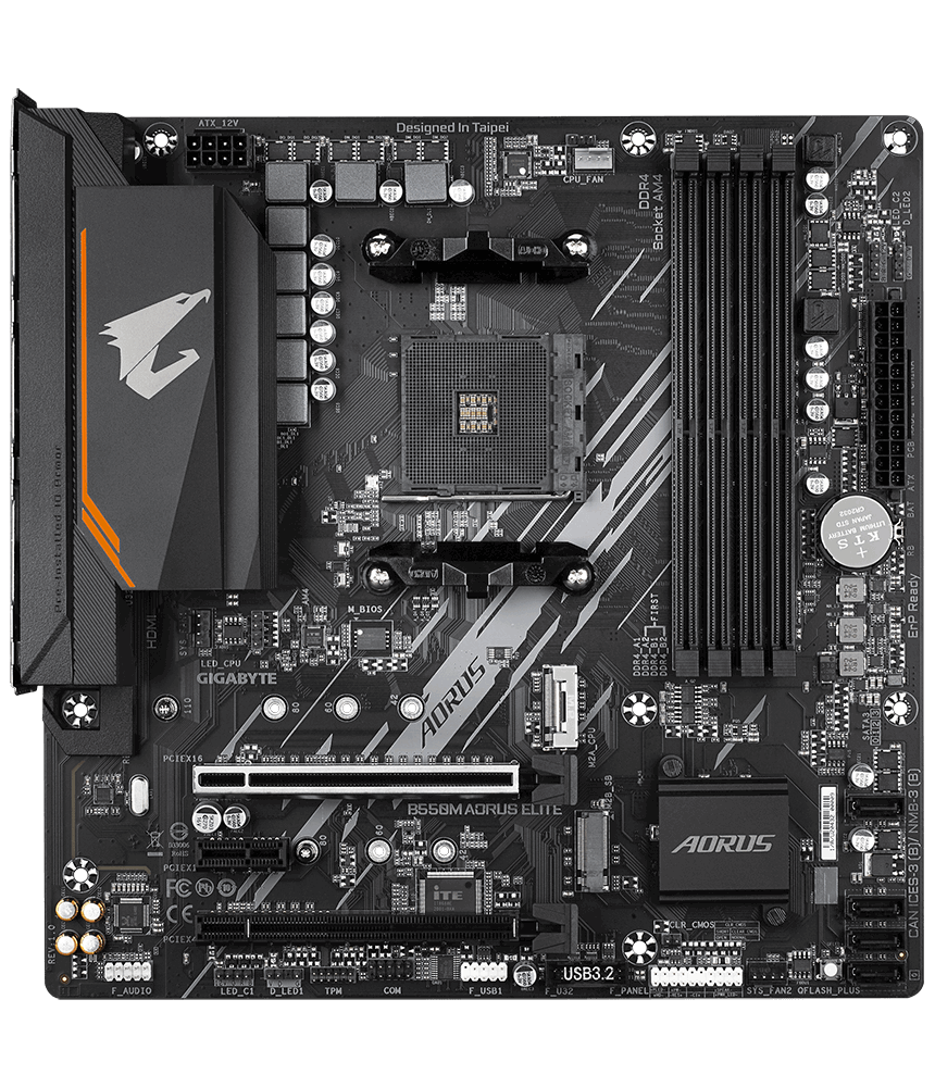 Дънна платка GIGABYTE B550M AORUS ELITE 
