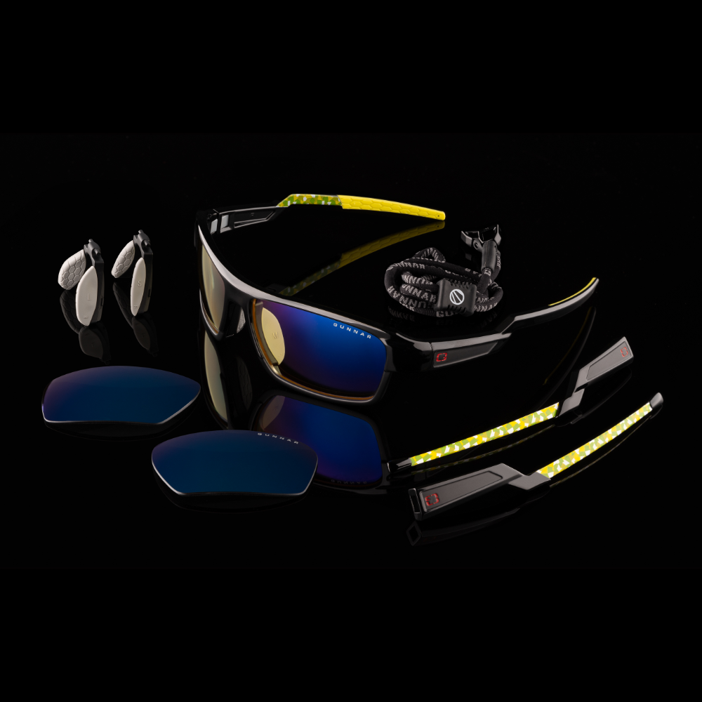 Компютърни очила GUNNAR Lightning Bolt 360 Onyx, Amber, Sun, ESL