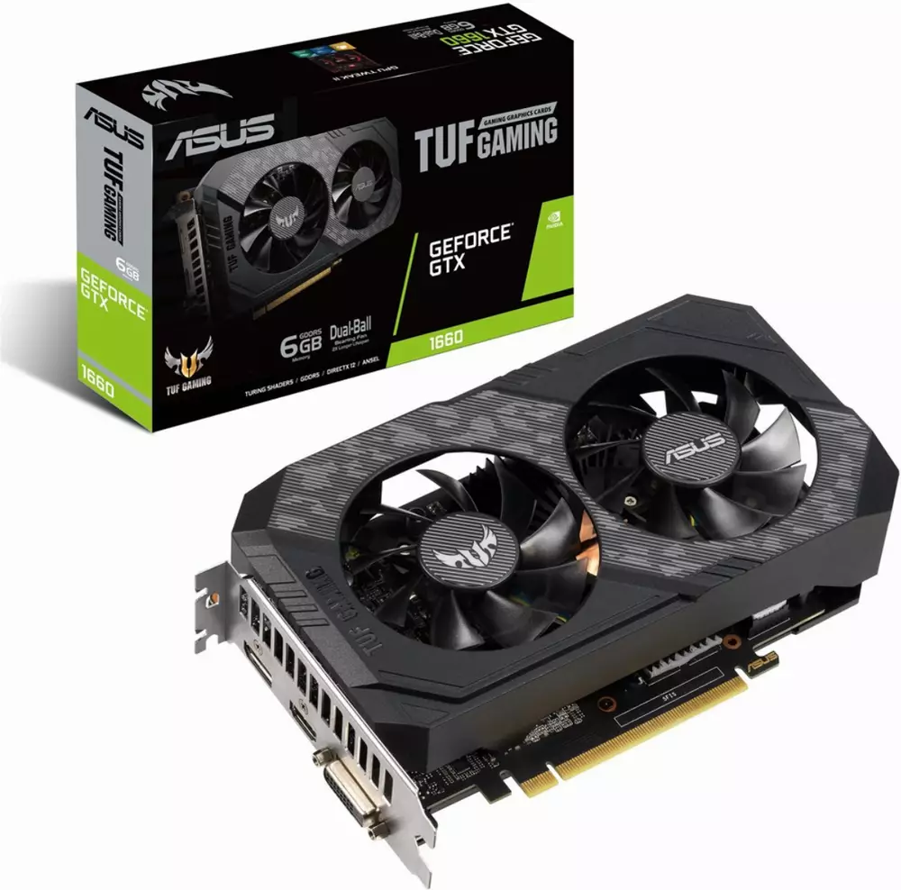 Видео карта ASUS TUF Gaming GeForce GTX 1660 6GB