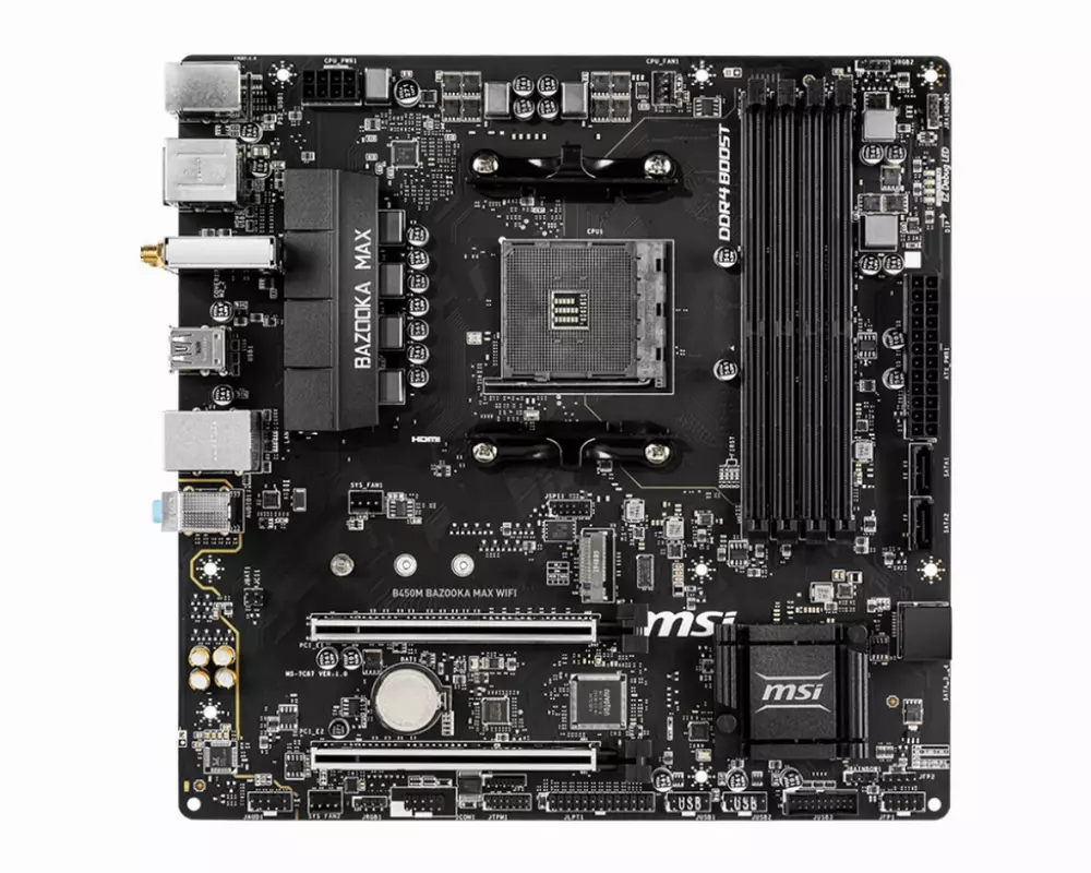 Дънна платка MSI B450M BAZOOKA MAX (WI-FI)