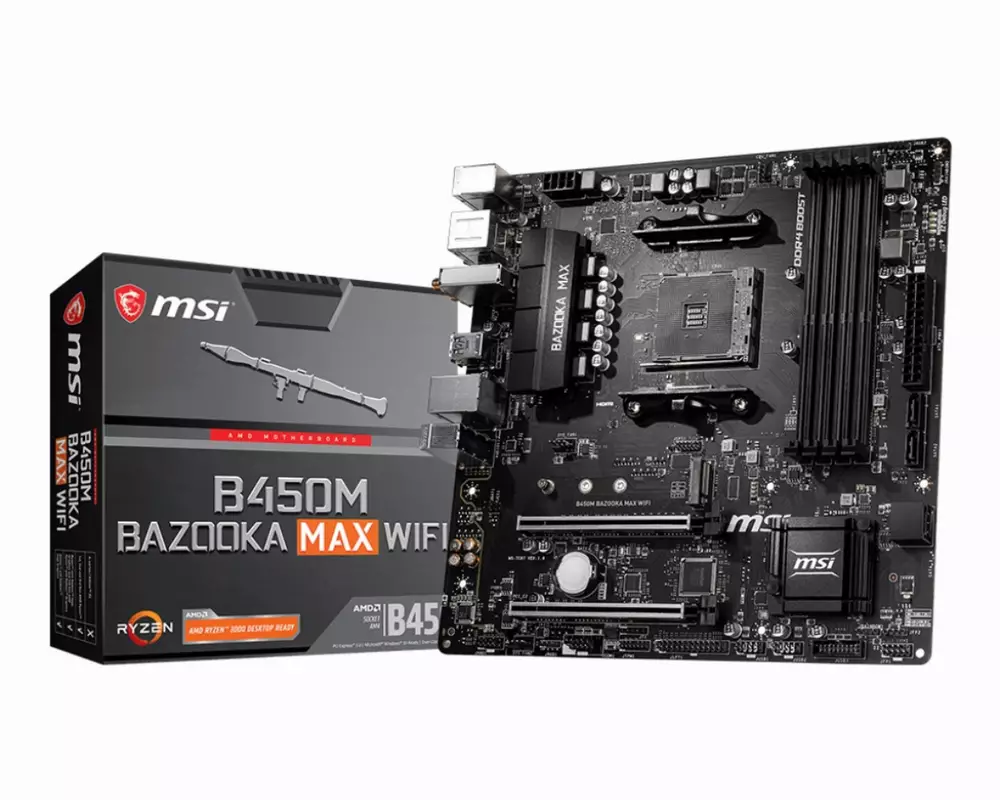 Дънна платка MSI B450M BAZOOKA MAX (WI-FI)