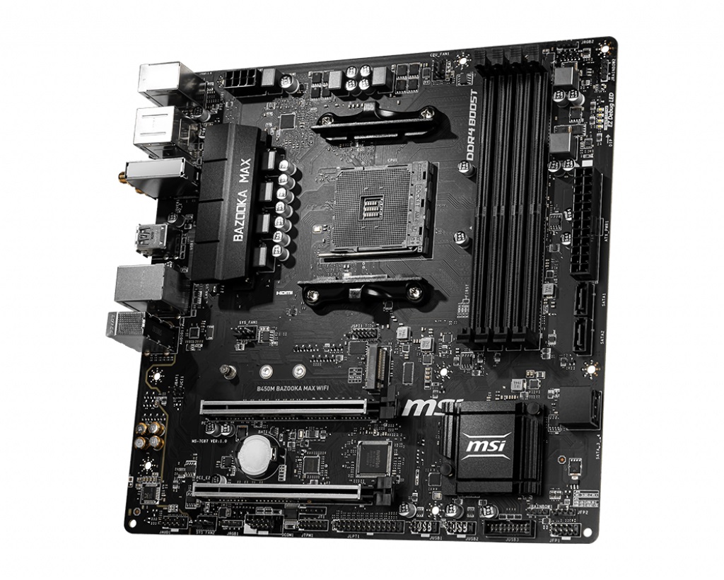 Дънна платка MSI B450M BAZOOKA MAX (WI-FI)