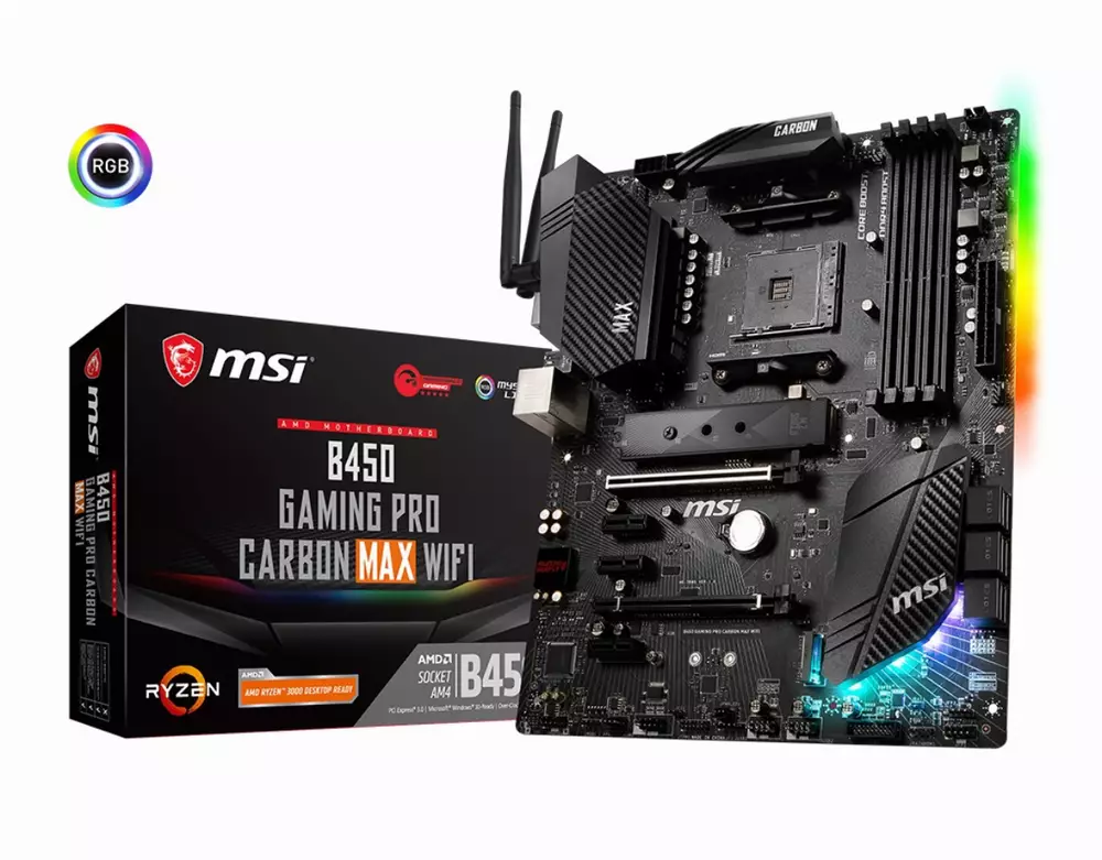 Дънна платка MSI B450 GAMING PRO CARBON MAX (WI-FI)