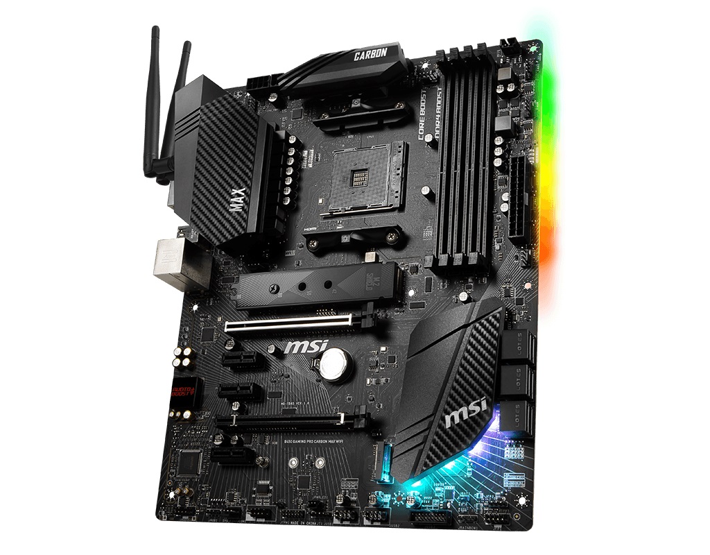 Дънна платка MSI B450 GAMING PRO CARBON MAX (WI-FI)