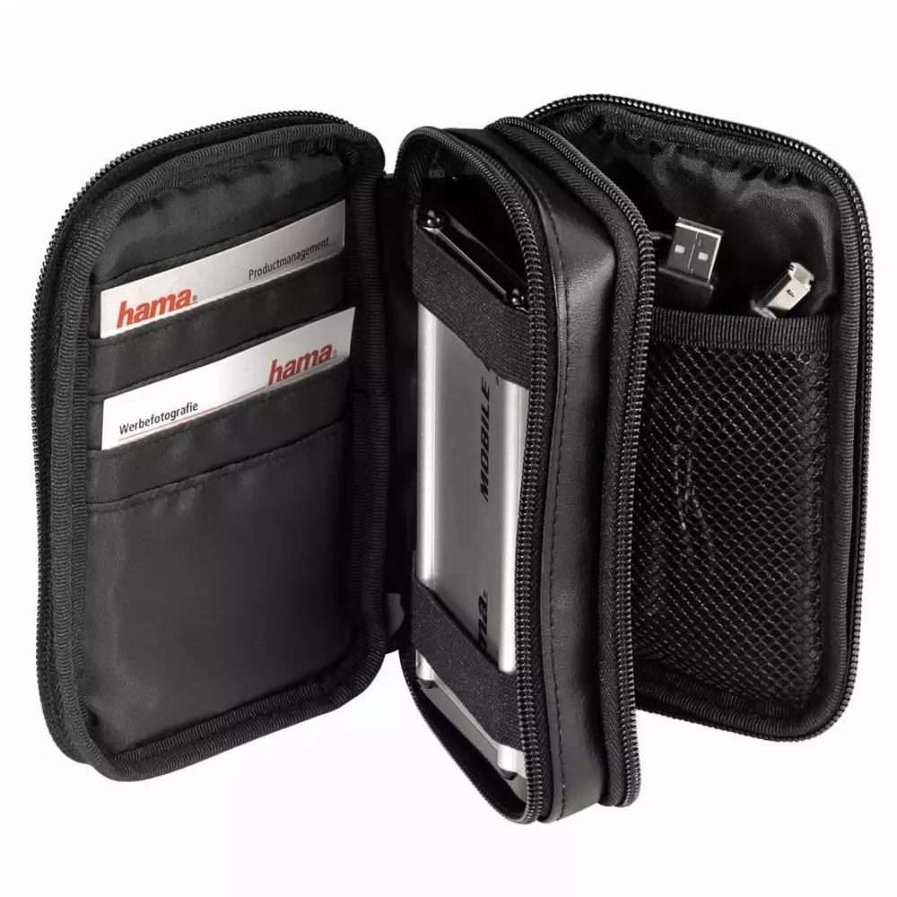 Калъф за твърд диск HAMA Premium 84111, 2.5", Черен