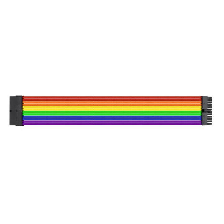 Комплект оплетени кабели Thermaltake TtMod Rainbow