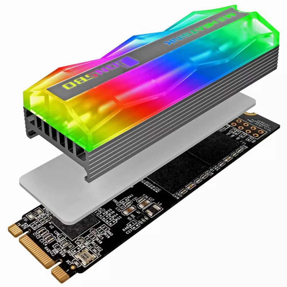 Охладител за SSD Jonsbo M.2 SSD АRGB 