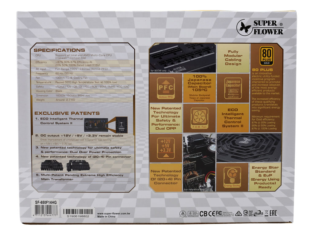 Захраване Super Flower Leadex III 650W 80 Plus Gold
