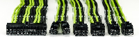 Комплект оплетени кабели Cooler Master Green & Black