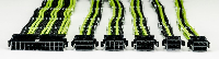 Комплект оплетени кабели Cooler Master Green & Black