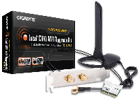 Безжичен М.2 адаптер Gigabyte GC-CI22M_A, 2x2 802.11ac 160MHz, Bluetooth 5.0